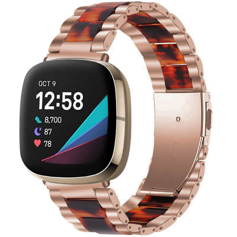 Stainless Steel & Resin Band for Fitbit Versa 3