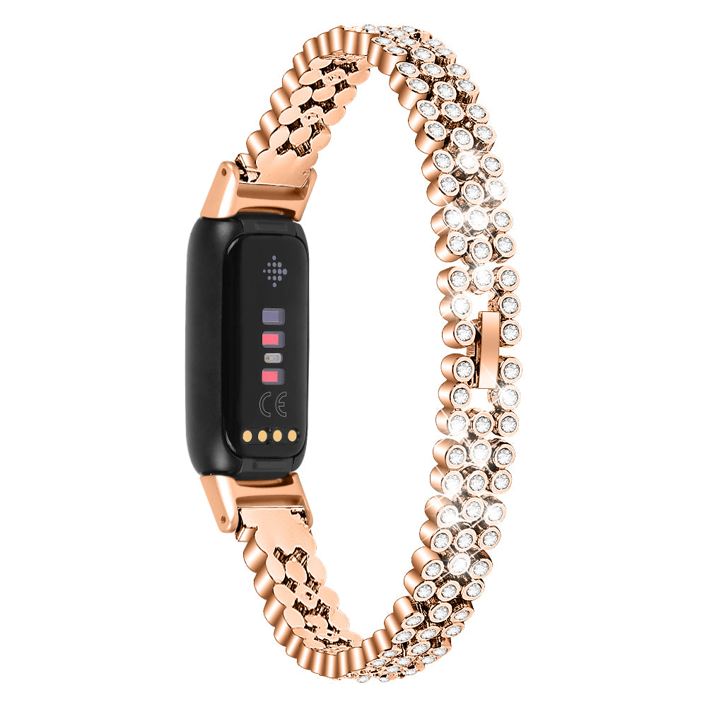 Bracelet acier Fitbit Luxe (or rose) 