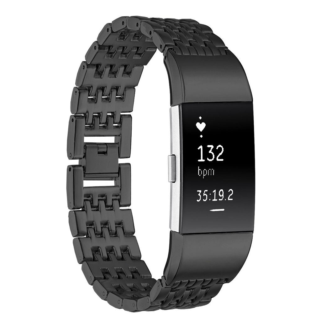 Metal H-Link Watch Strap for Fitbit Charge 2