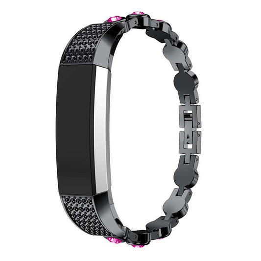 Stainless Steel & Rhinestones Bracelet for Fitbit Alta & HR