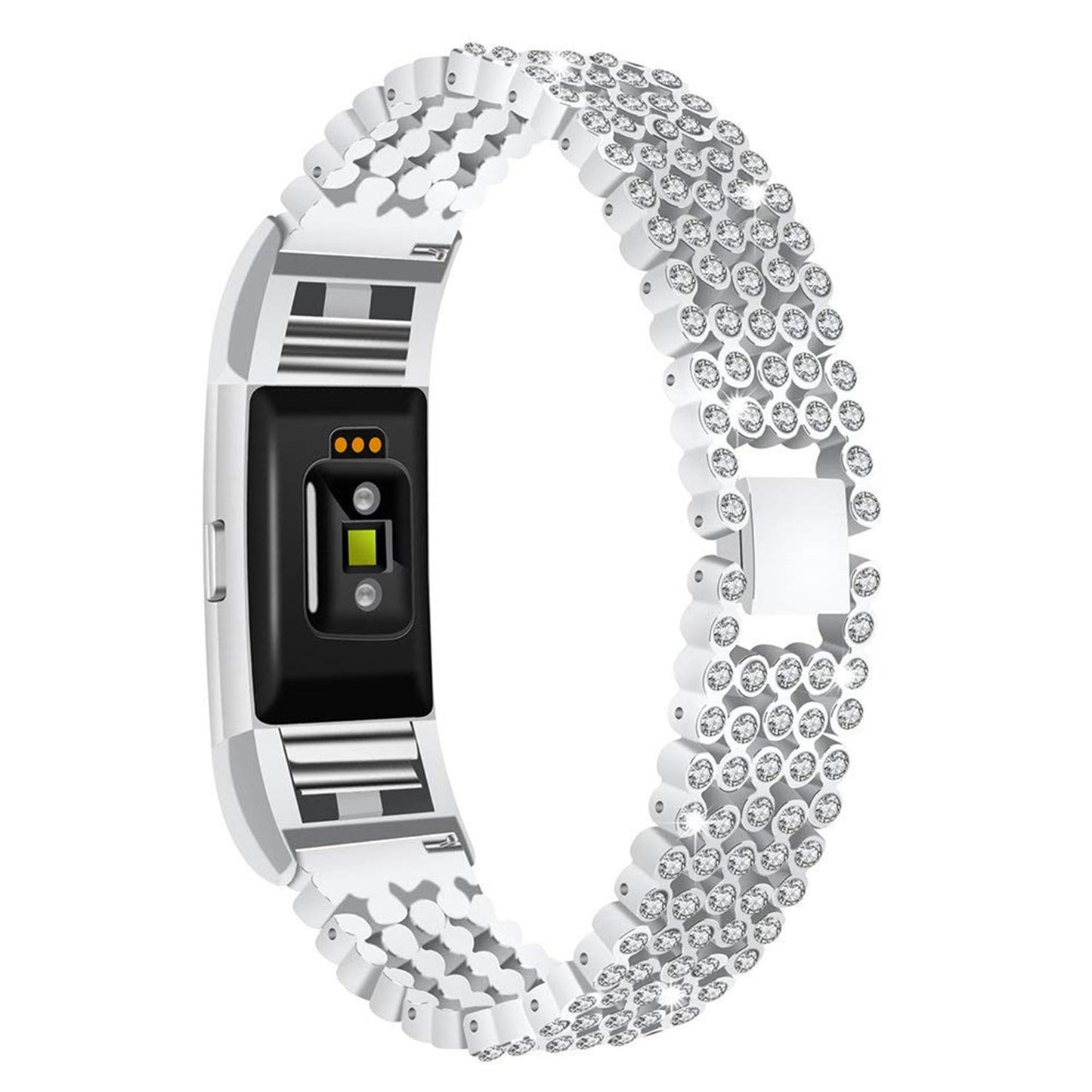Metal Rhinestone Bracelet for Fitbit Charge 2