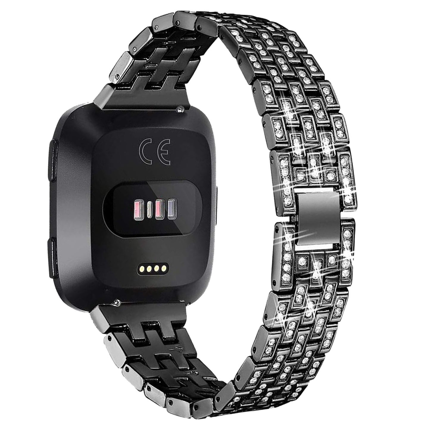 Stainless Steel Rhinestone Band for Fitbit Versa & Versa 2