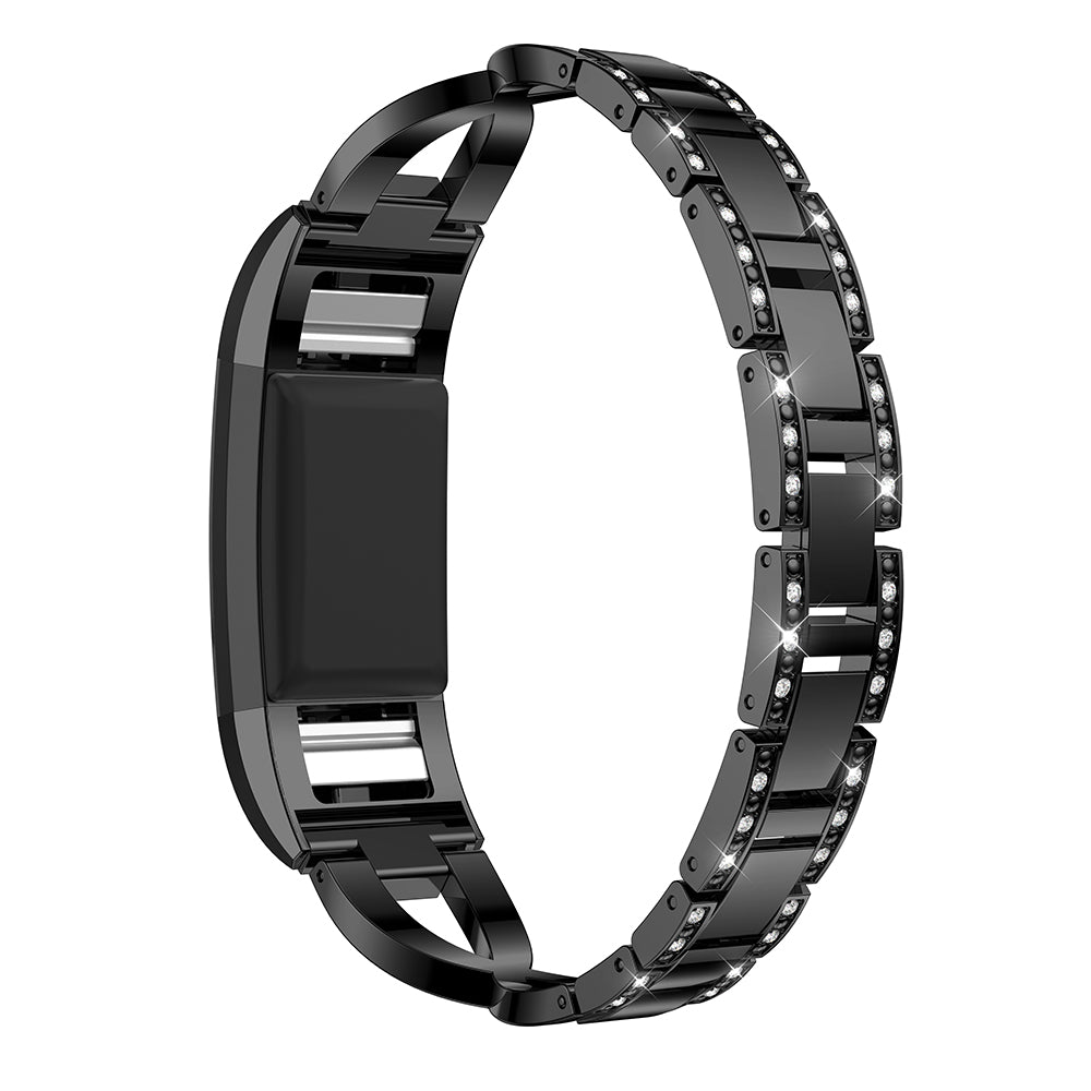 Alloy Bracelet with Rhinestones for Fitbit Charge 2