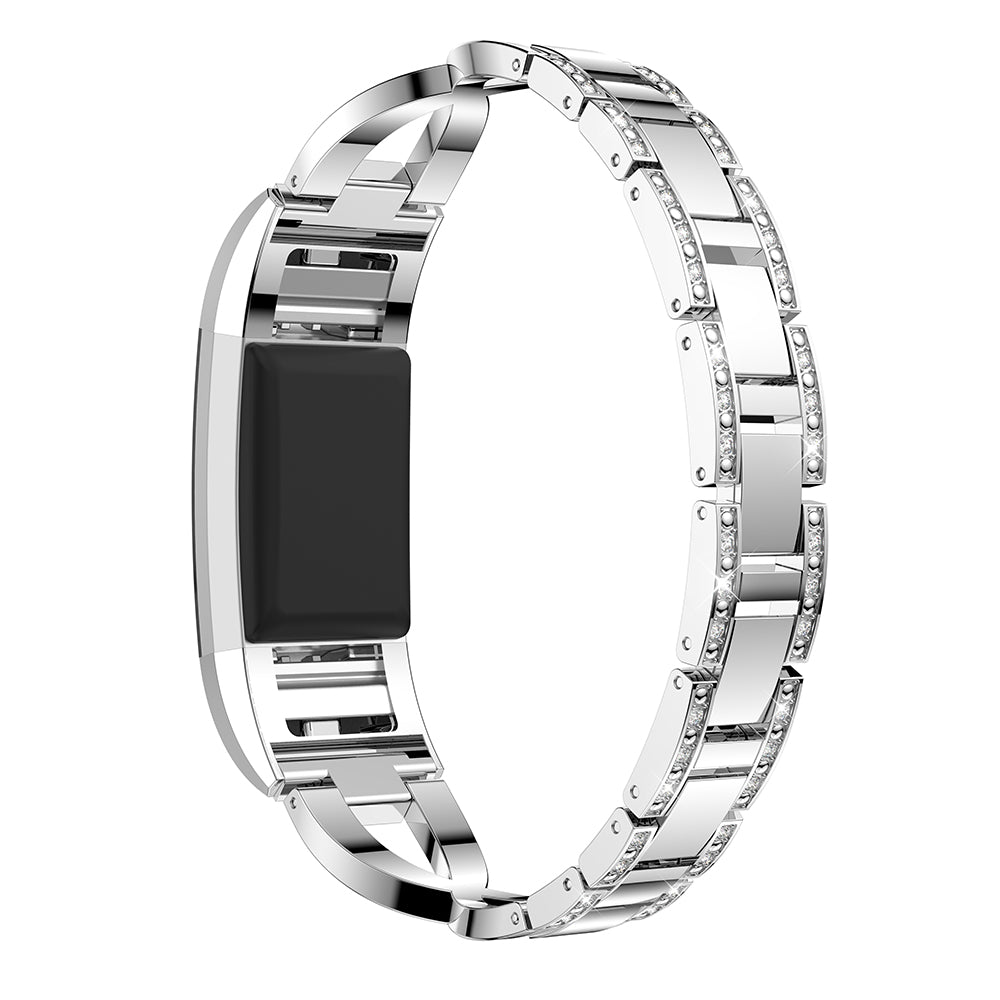 Alloy Bracelet with Rhinestones for Fitbit Charge 2