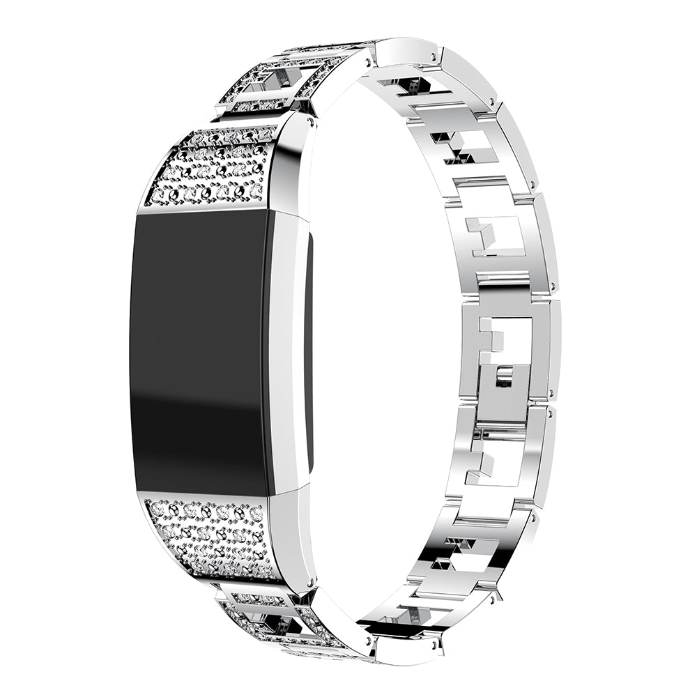 Alloy Band with Rhinestones for Fitbit Charge 2