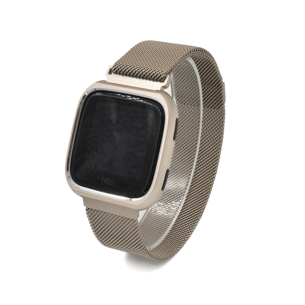 Milanese Mesh Strap w/ Case Protector for Fitbit Versa