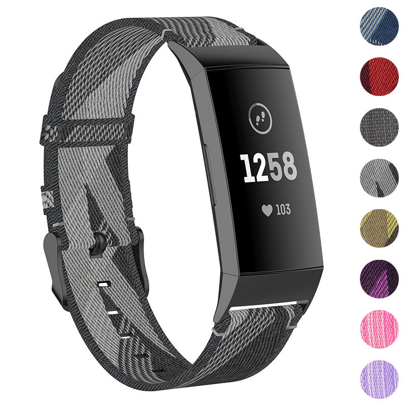 Woven Nylon Band for Fitbit Charge 4 & Charge 3