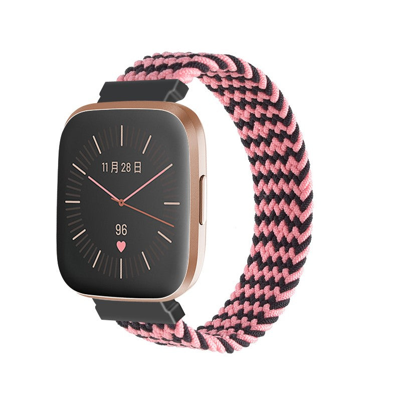 Woven Patterned Elastic Strap for Fitbit Versa & Versa 2