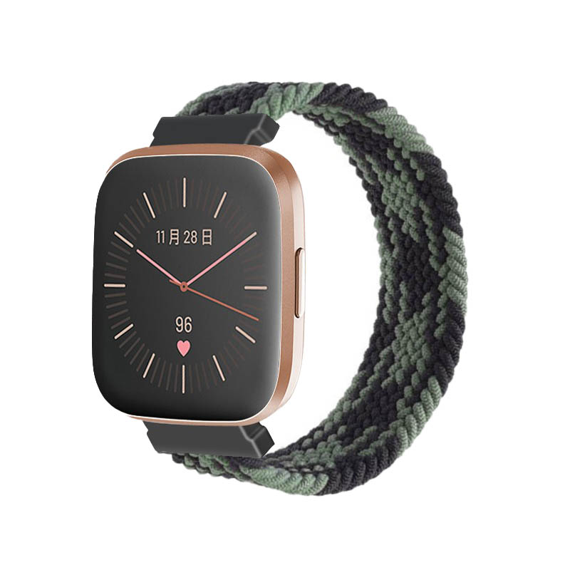 Woven Patterned Elastic Strap for Fitbit Versa & Versa 2