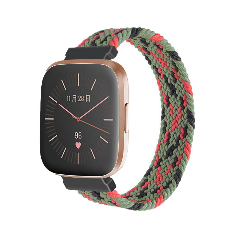 Woven Patterned Elastic Strap for Fitbit Versa & Versa 2