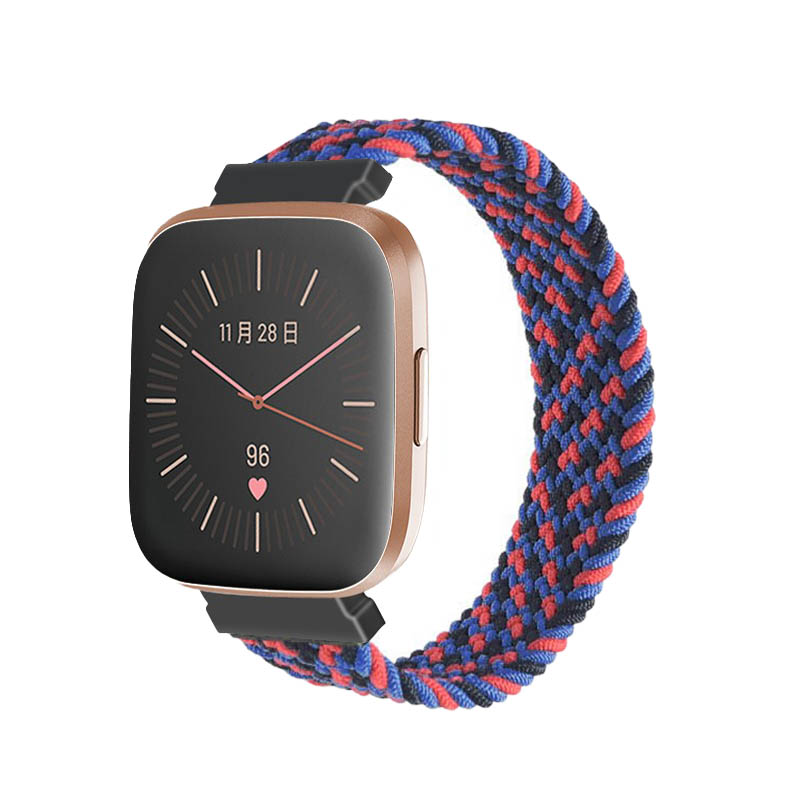 Woven Patterned Elastic Strap for Fitbit Versa & Versa 2