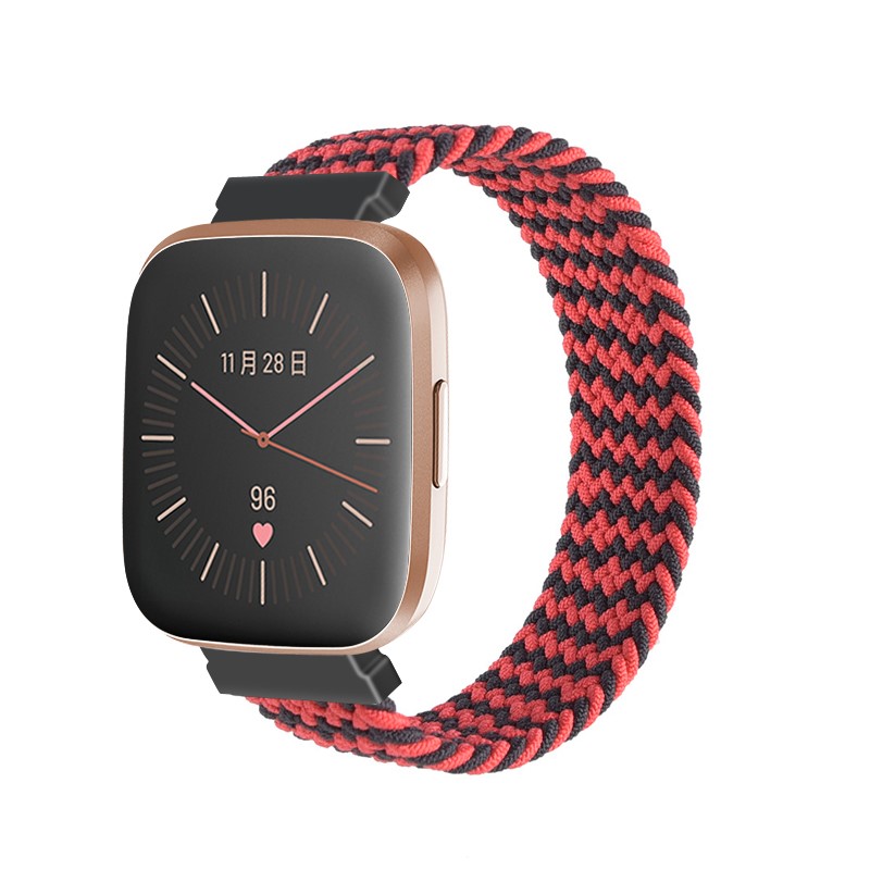 Woven Patterned Elastic Strap for Fitbit Versa & Versa 2