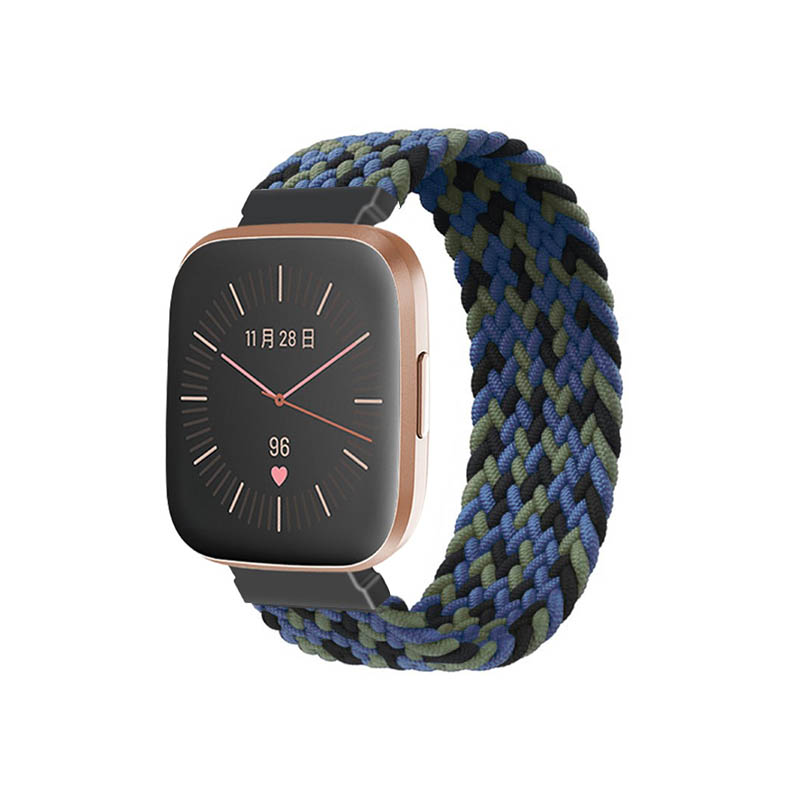 Woven Patterned Elastic Strap for Fitbit Versa & Versa 2