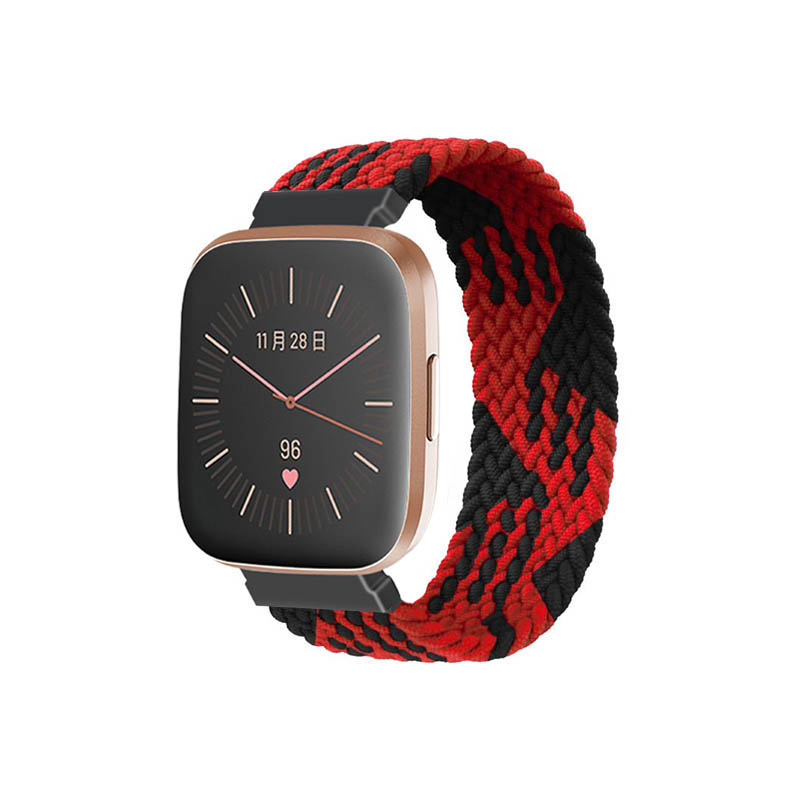 Woven Patterned Elastic Strap for Fitbit Versa & Versa 2