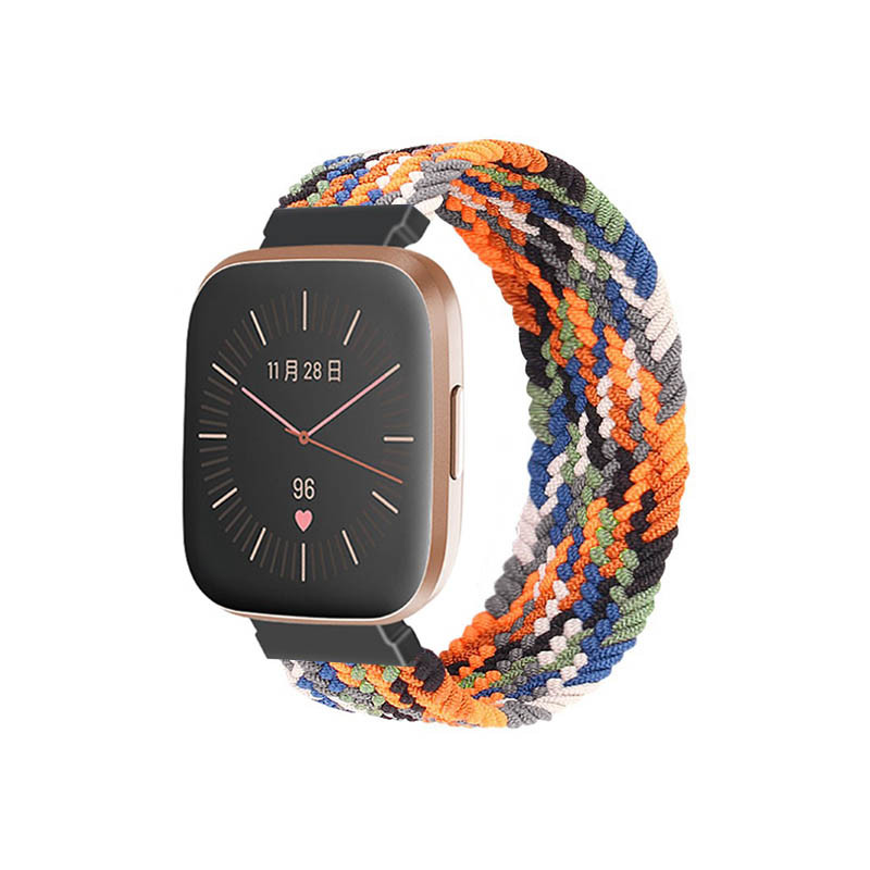 Woven Patterned Elastic Strap for Fitbit Versa & Versa 2