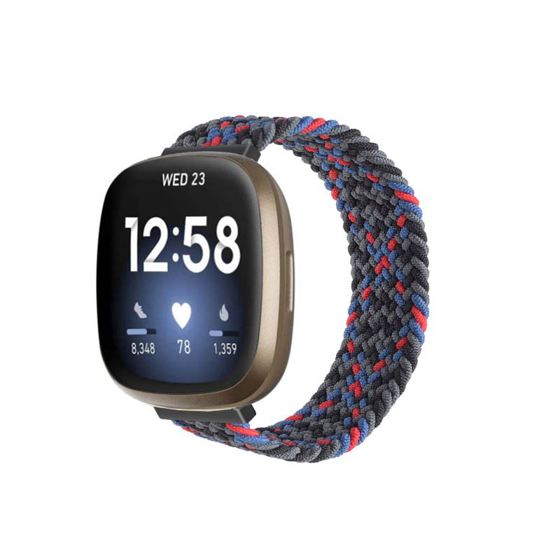 Woven Patterned Elastic Strap for Fitbit Sense