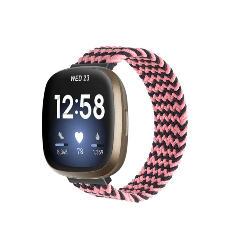 Woven Patterned Elastic Strap for Fitbit Sense