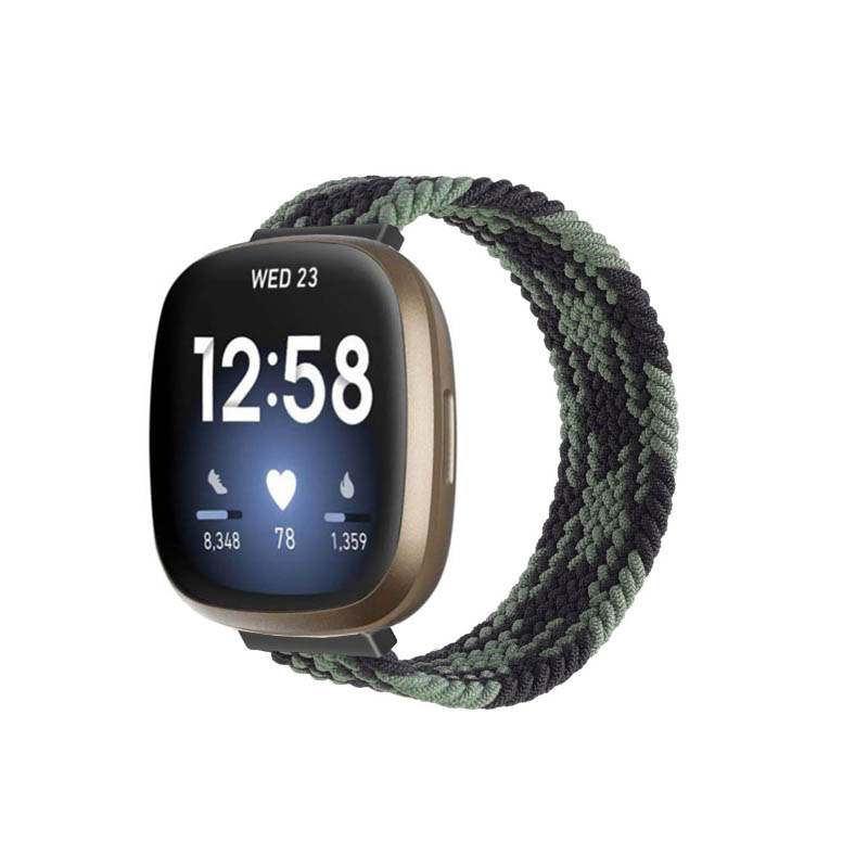 Woven Patterned Elastic Strap for Fitbit Sense