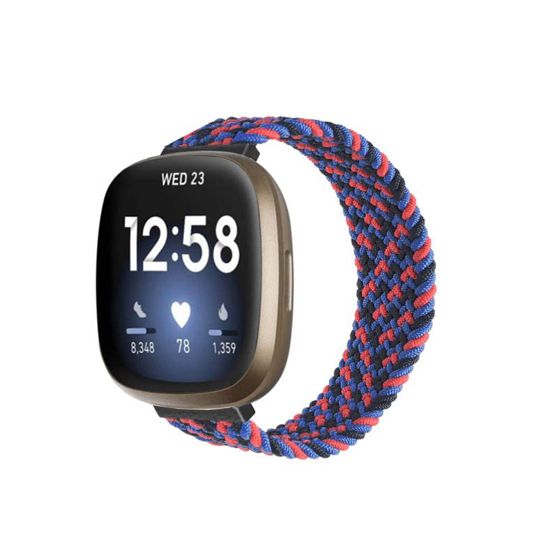 Woven Patterned Elastic Strap for Fitbit Versa 3