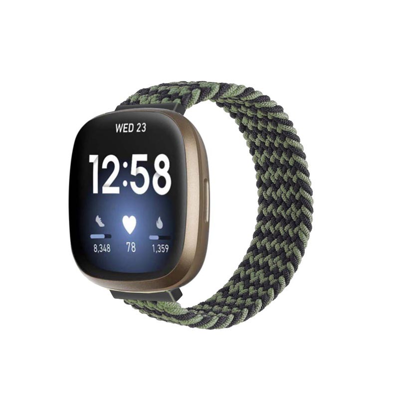 Woven Patterned Elastic Strap for Fitbit Versa 3