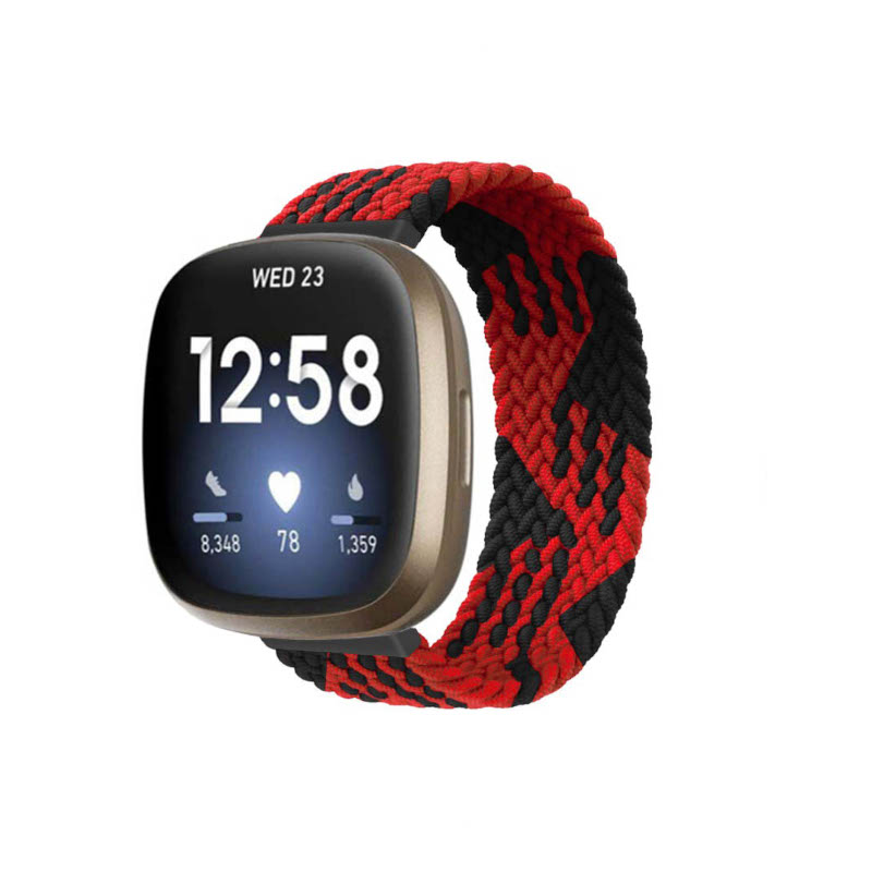 Woven Patterned Elastic Strap for Fitbit Sense