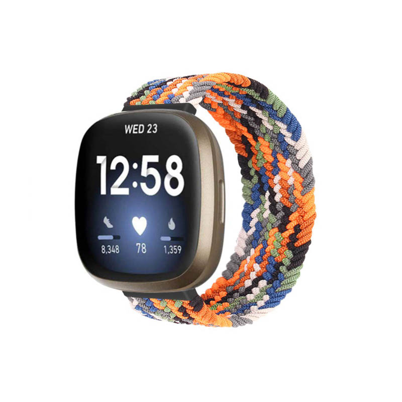 Woven Patterned Elastic Strap for Fitbit Sense