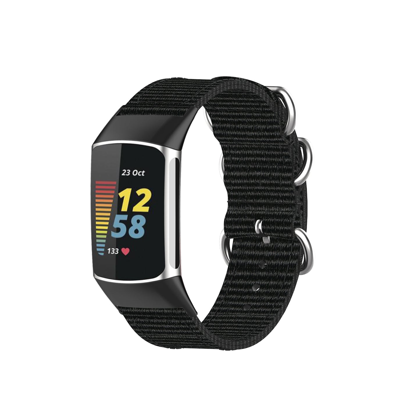 3-Ring Nylon Strap for Fitbit Charge 5