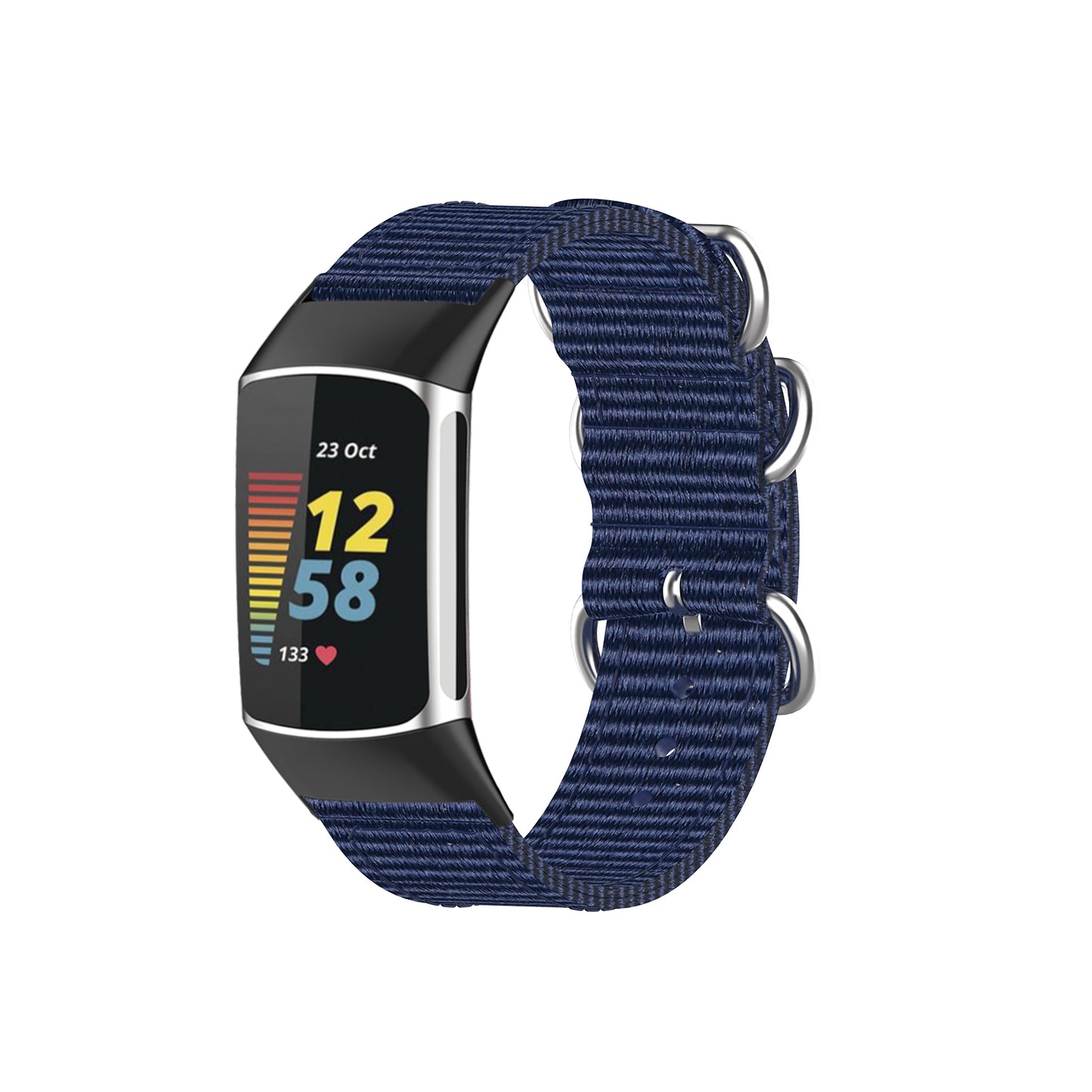 3-Ring Nylon Strap for Fitbit Charge 5