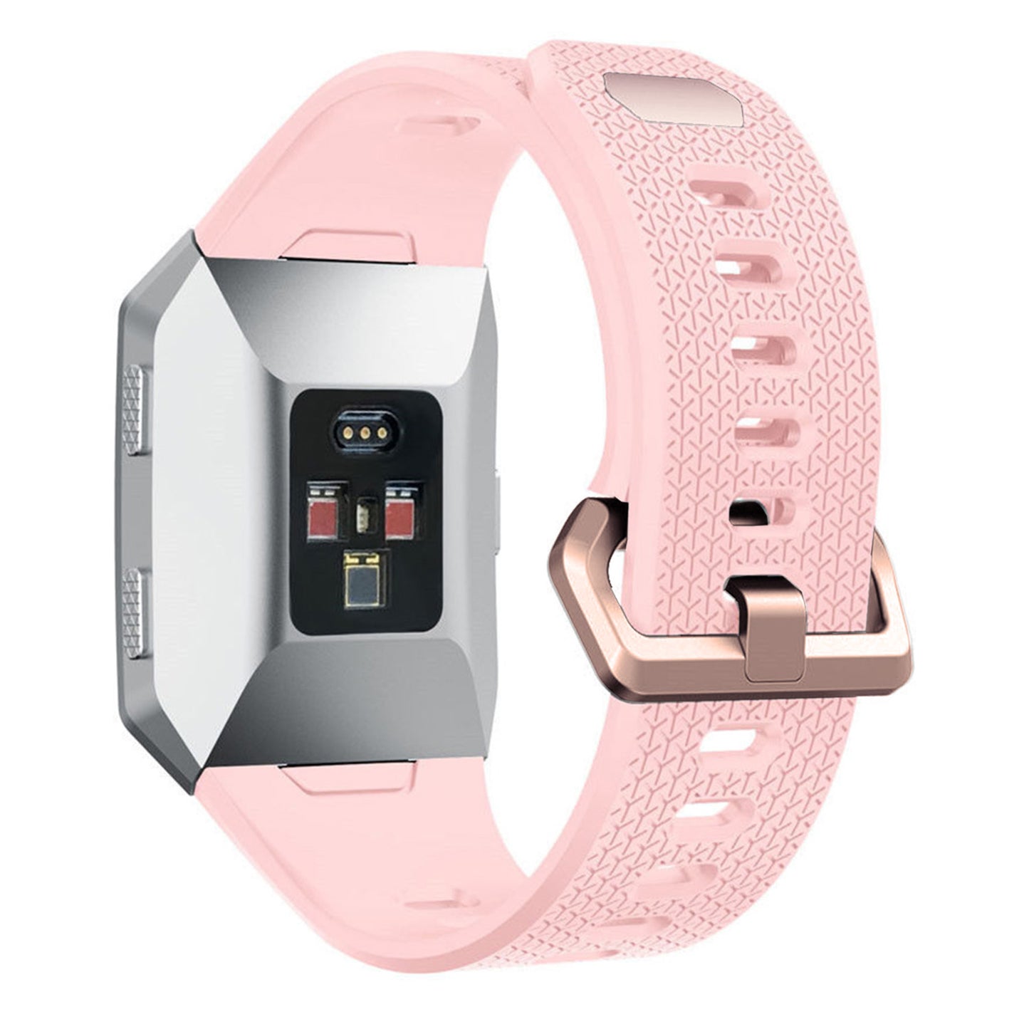 Rubber Strap w/ Rose Gold Buckle for Fitbit Ionic