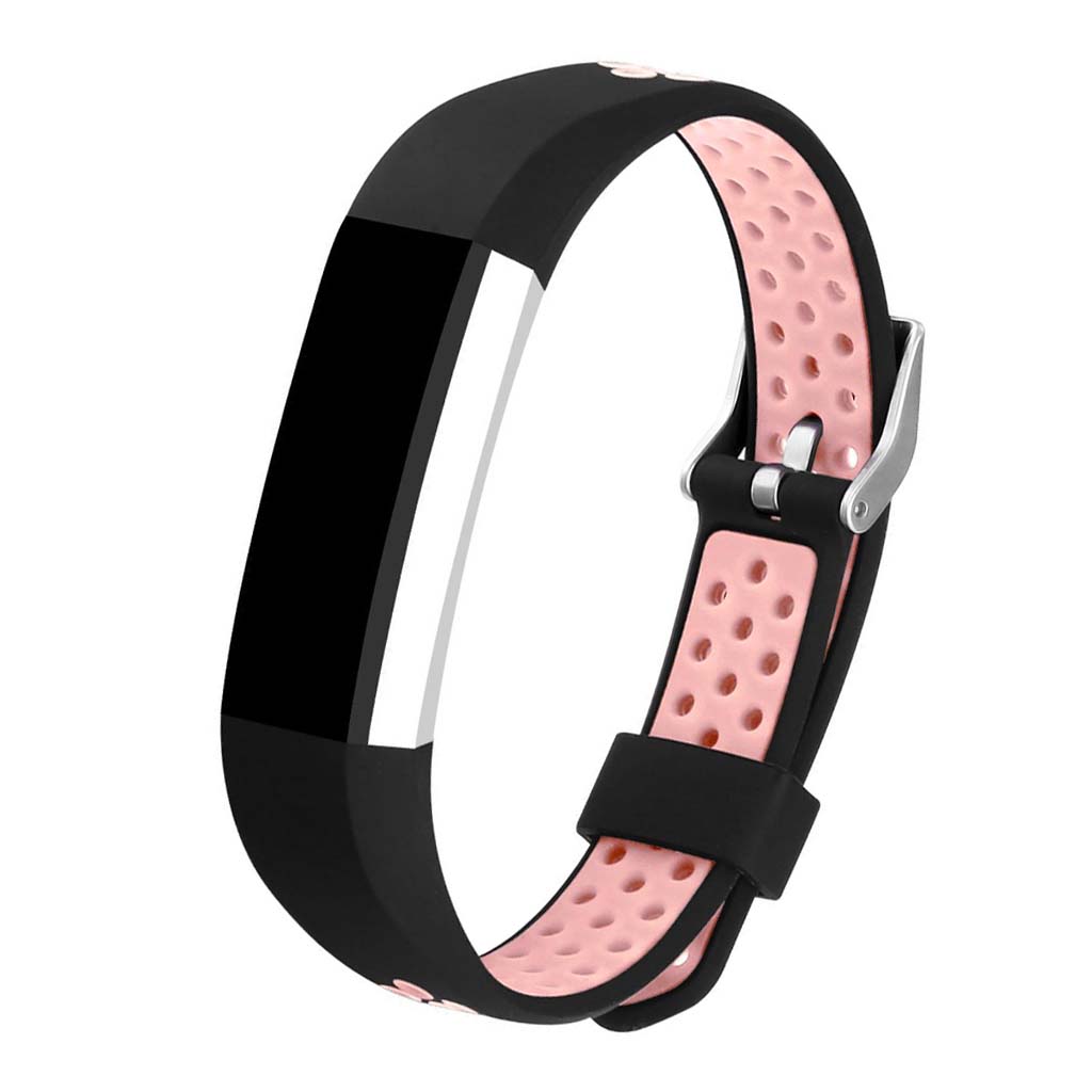 Perforated Rubber Strap for Fitbit Alta & HR