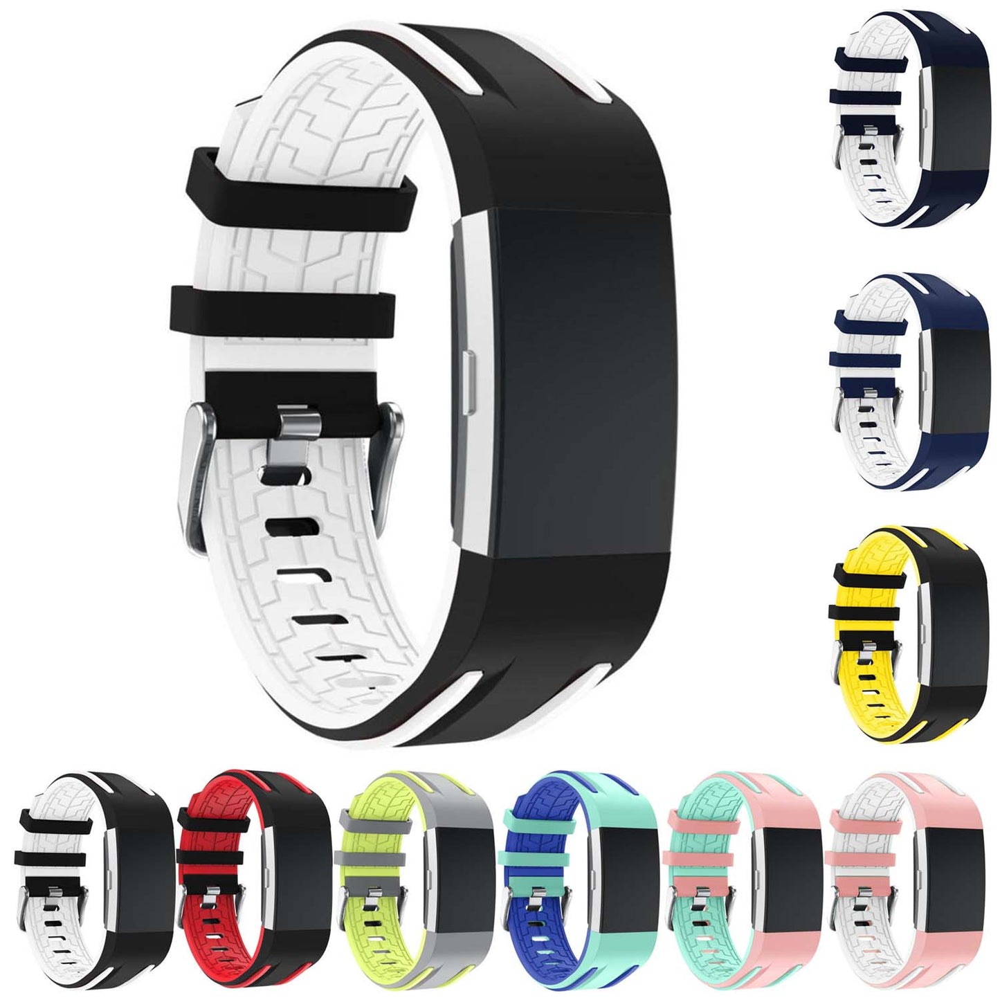 Racing Stripe Rubber Band for Fitbit Ionic