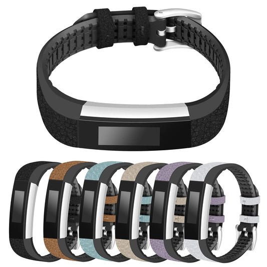 Leather & Rubber Band for Fitbit Alta & HR