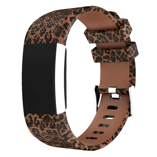 Patterned Rubber Strap for Fitbit Charge 2