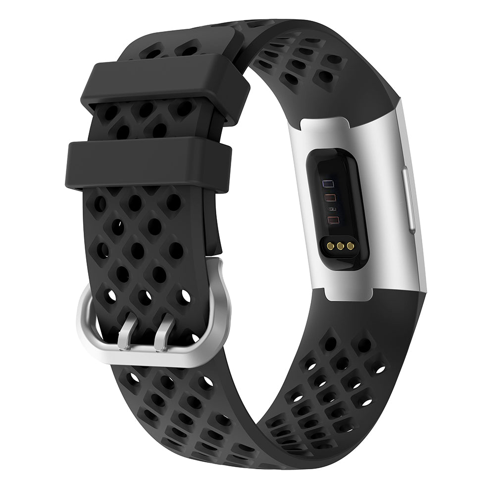 Perforated Rubber Strap for Fitbit Charge 3 & Charge 4
