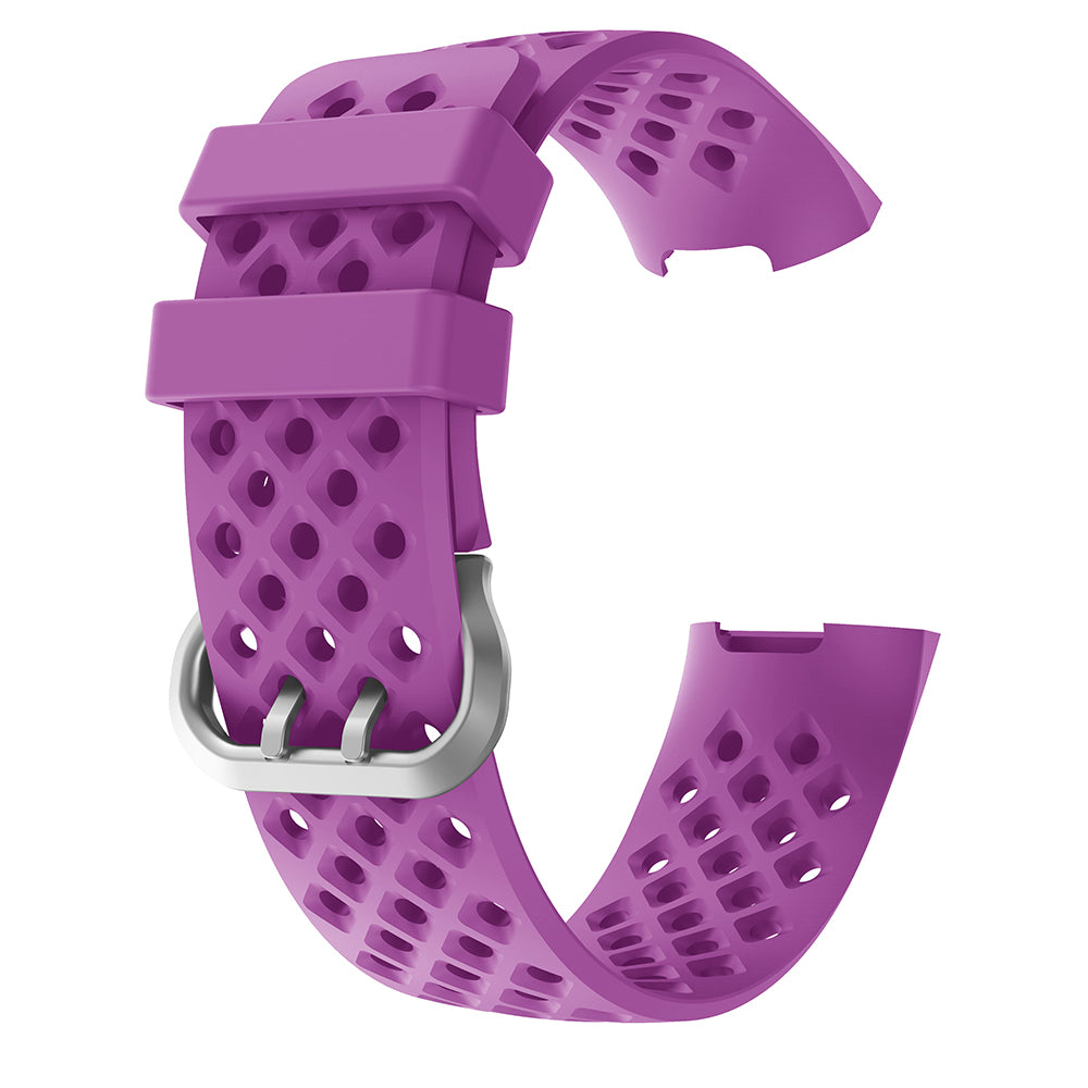 Perforated Rubber Strap for Fitbit Charge 3 & Charge 4