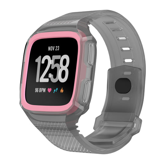 Rubber Strap w/ Protective Case for Fitbit Versa