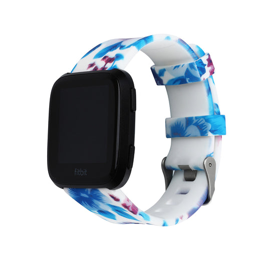 Floral Silicone Strap for Fitbit Versa & Versa 2