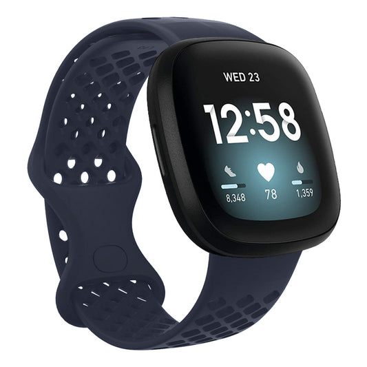 Perforated Rubber Infinity Band for Fitbit Sense