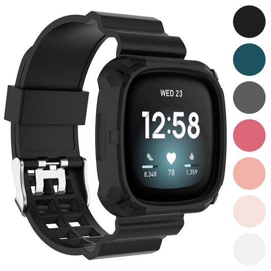 Silicone Rubber Case Strap for Fitbit Versa 3