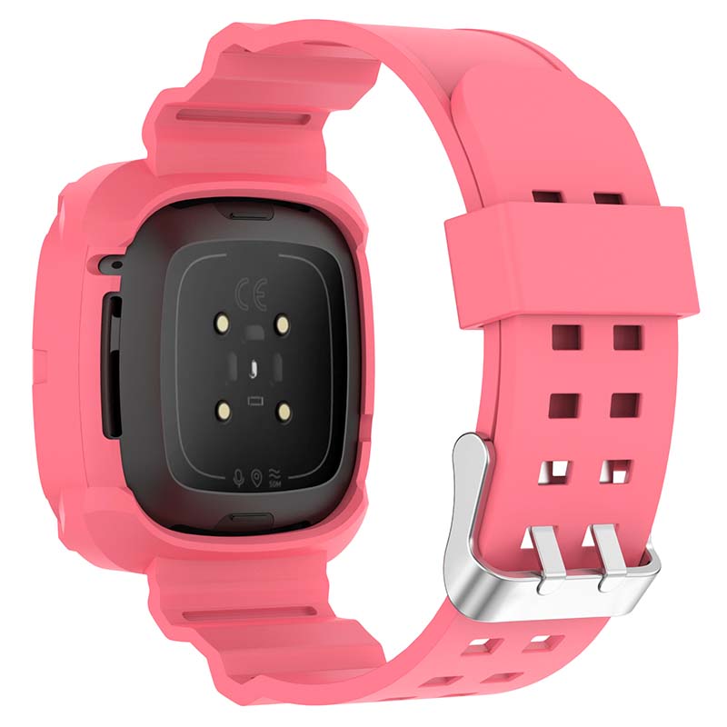 Silicone Rubber Case Strap for Fitbit Sense