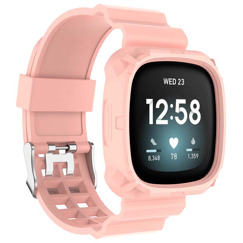 Silicone Rubber Case Strap for Fitbit Sense