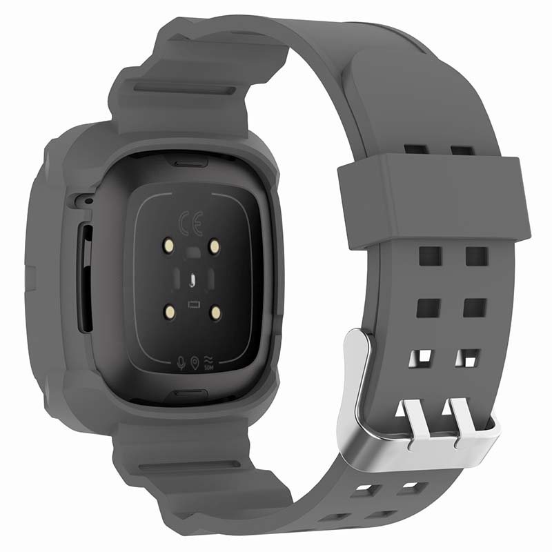 Silicone Rubber Case Strap for Fitbit Sense