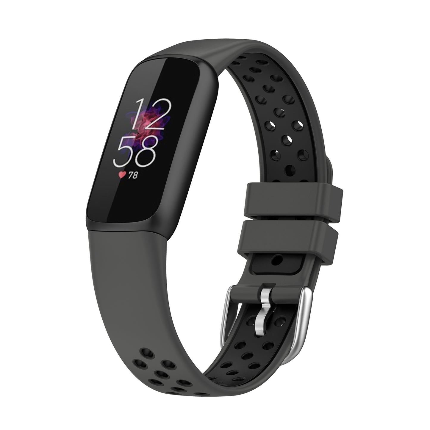 Perforated Rubber Sport Strap for Fitbit Luxe