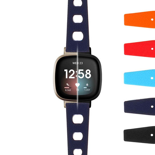 Vintage Style Rubber Rally Strap for Fitbit Sense