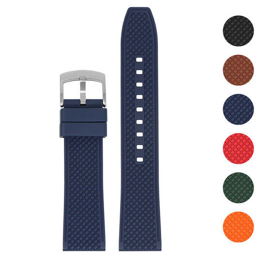 DASSARI Double Textured FKM Rubber Strap