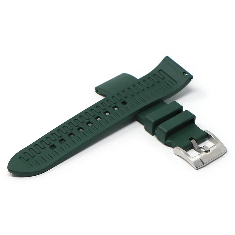 DASSARI Smooth FKM Rubber Strap Green