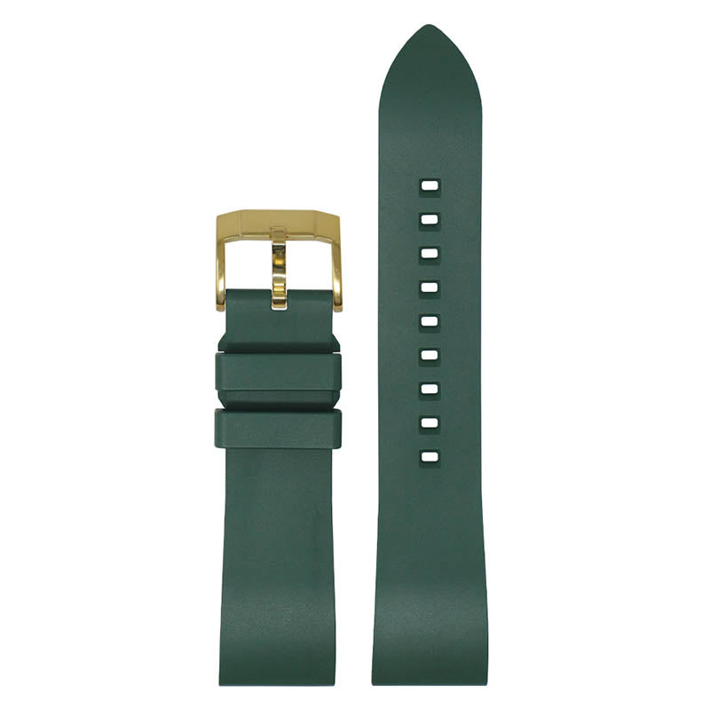 DASSARI Smooth FKM Rubber Strap Green