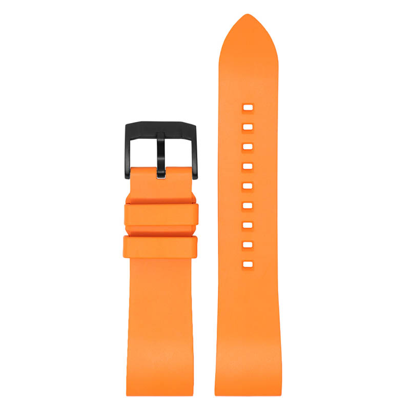 DASSARI Smooth FKM Rubber Strap Orange