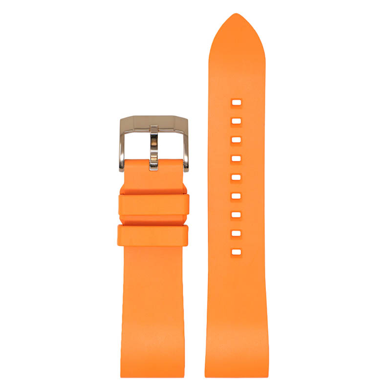 DASSARI Smooth FKM Rubber Strap Orange