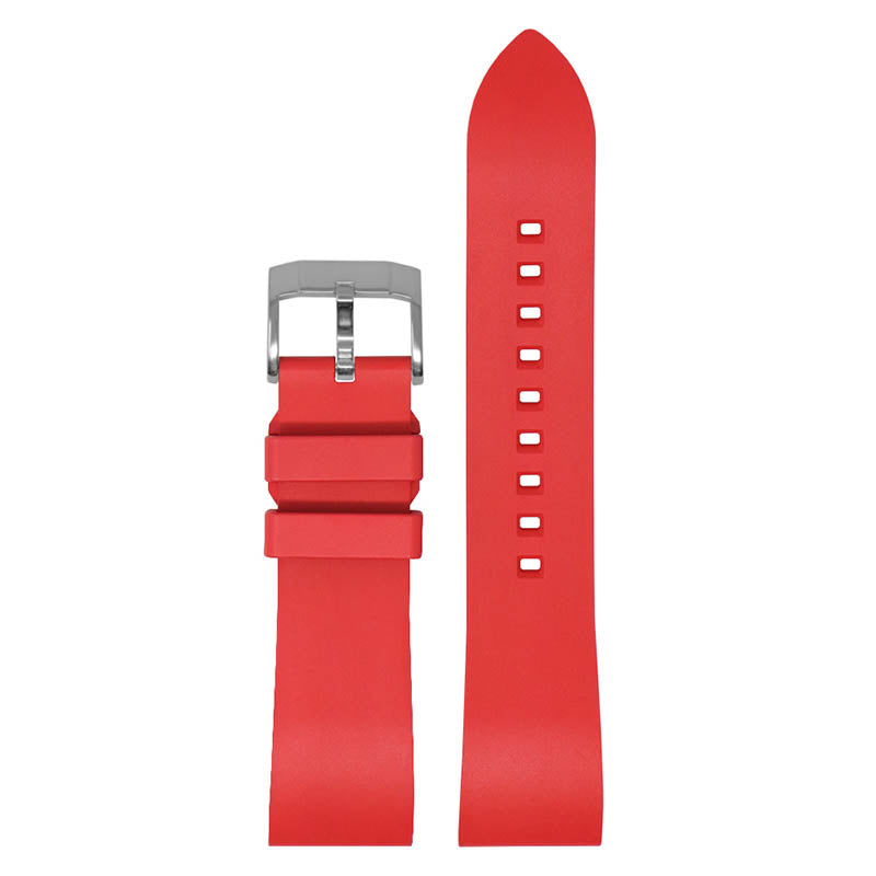 DASSARI Smooth FKM Rubber Strap Red